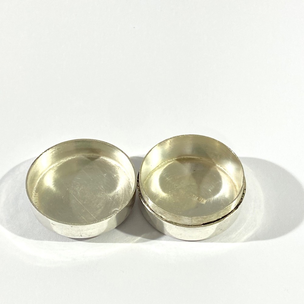 Vintage Solid Silver Egyptian Pill Box , Hallmarked