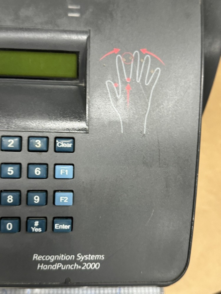 ingersoll rand recognition systems handpunch 2000 Time Clock