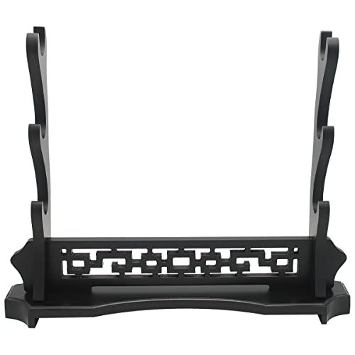Three-Tier Samurai Sword Stand - Desktop Katana Holder, Gladiator Display Rack,