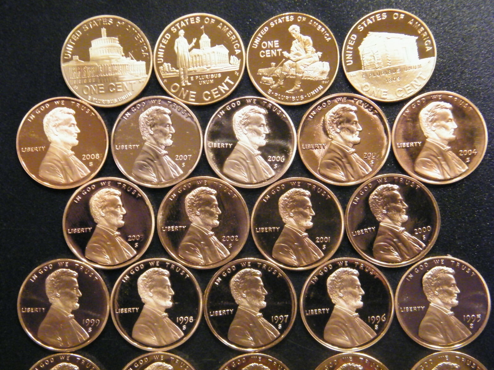 1975~2012 S Lincoln Penny Choice ~ Gem Proof Run 41 Coin Decade Set US Mint Lot