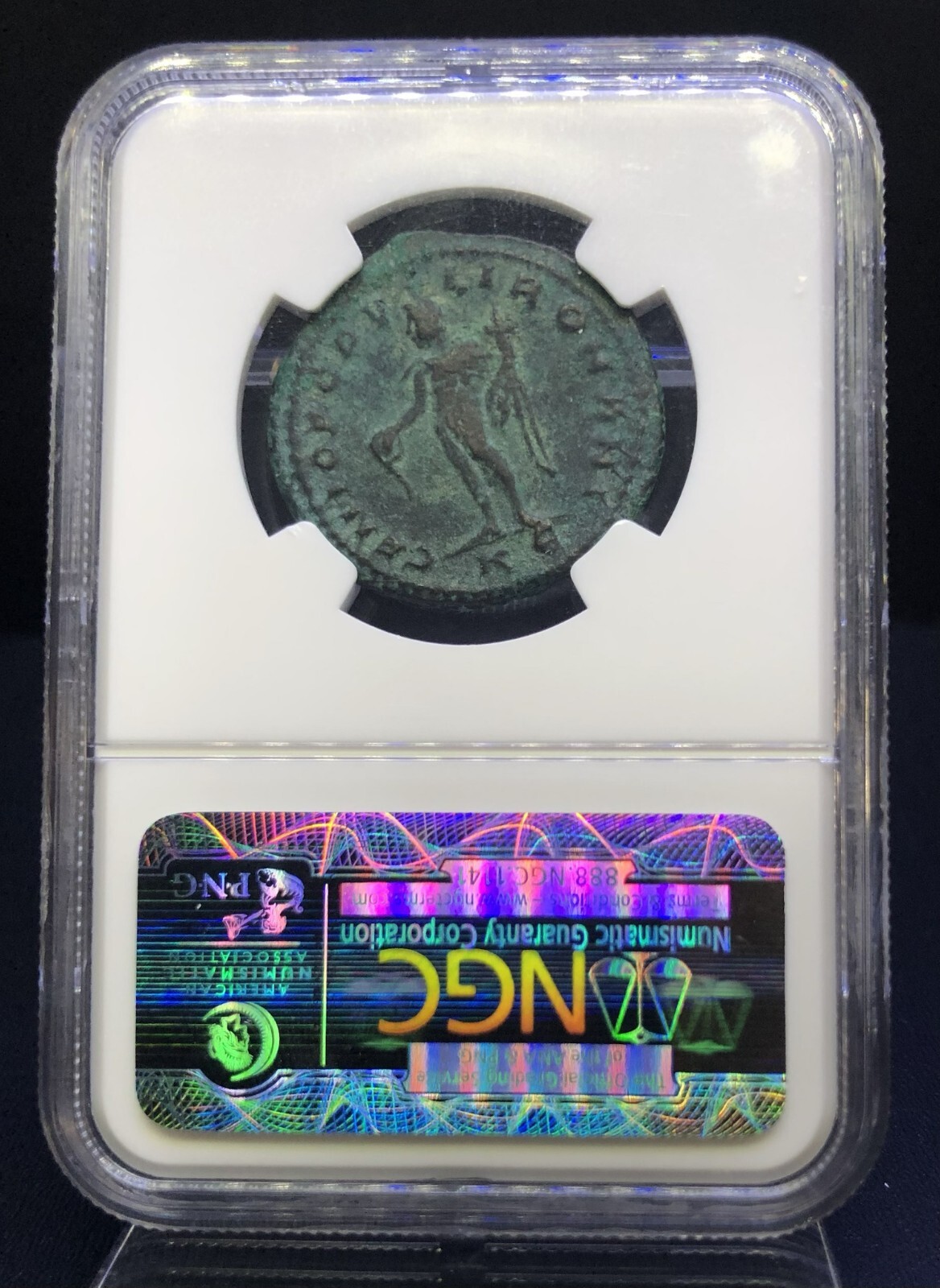 ROMAN EMPIRE - Galerius - AD 305 - 311 Bl Nummus Cyzicus Strike 4/5 - NGC CH VF