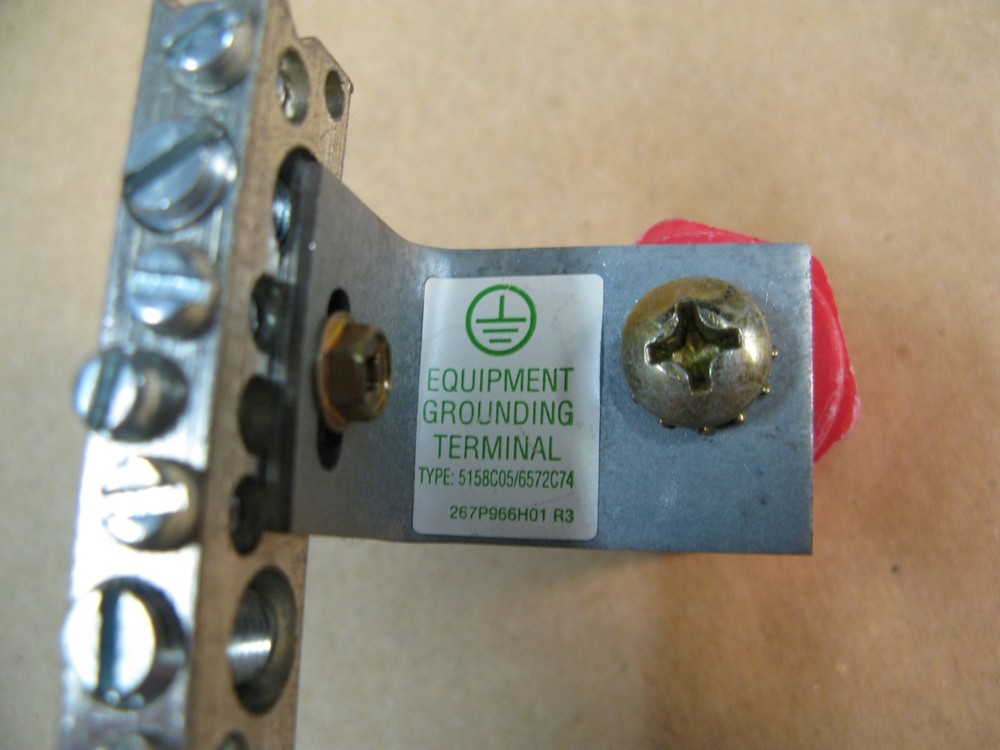 EQUIPMENT GROUND TERMINAL 13" w/ insulators. ILSCO.