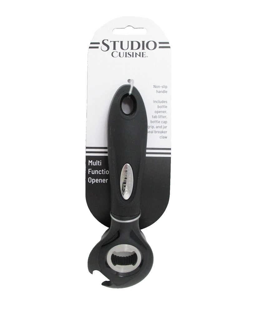 Multi Function Bottle Jar Opener tab lifter seal breaker claw non-slip handle