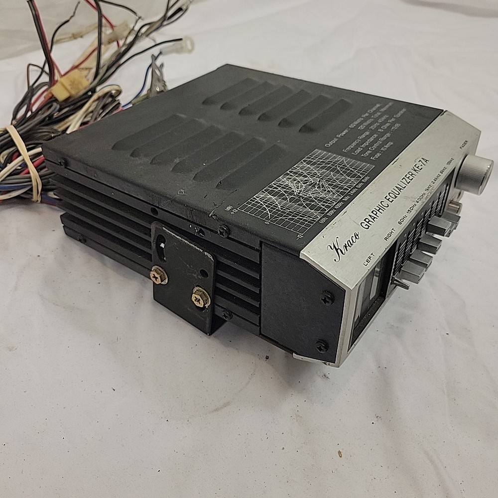 Kraco KE-7A Graphic Equalizer Car Audio Untested As Is