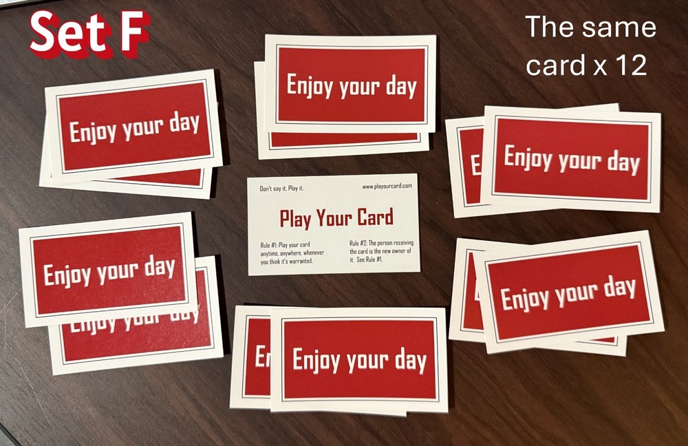 Conversation Starter Cards.