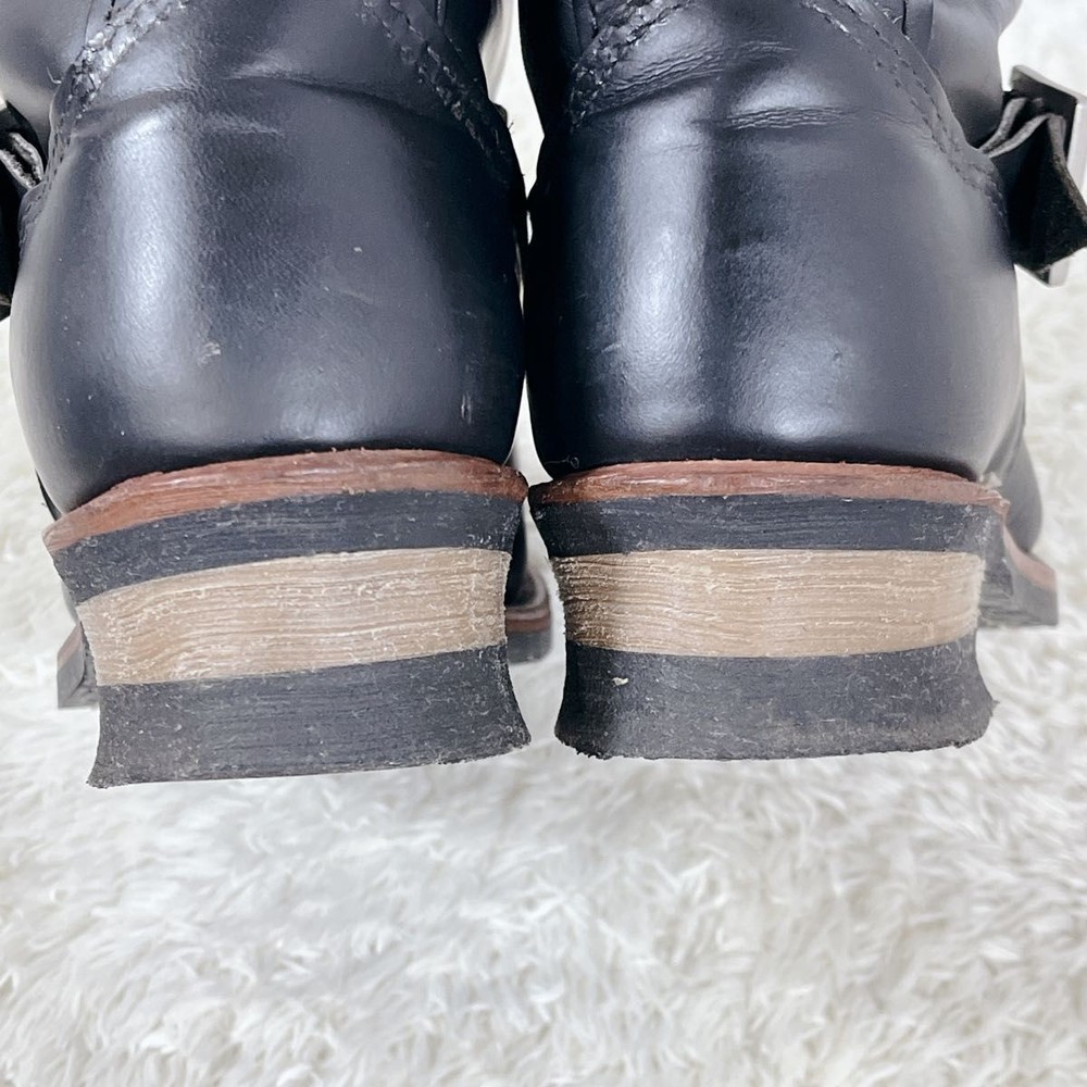 RedWIng Boots 2268 Leather Black Engineer Boots Size 9D