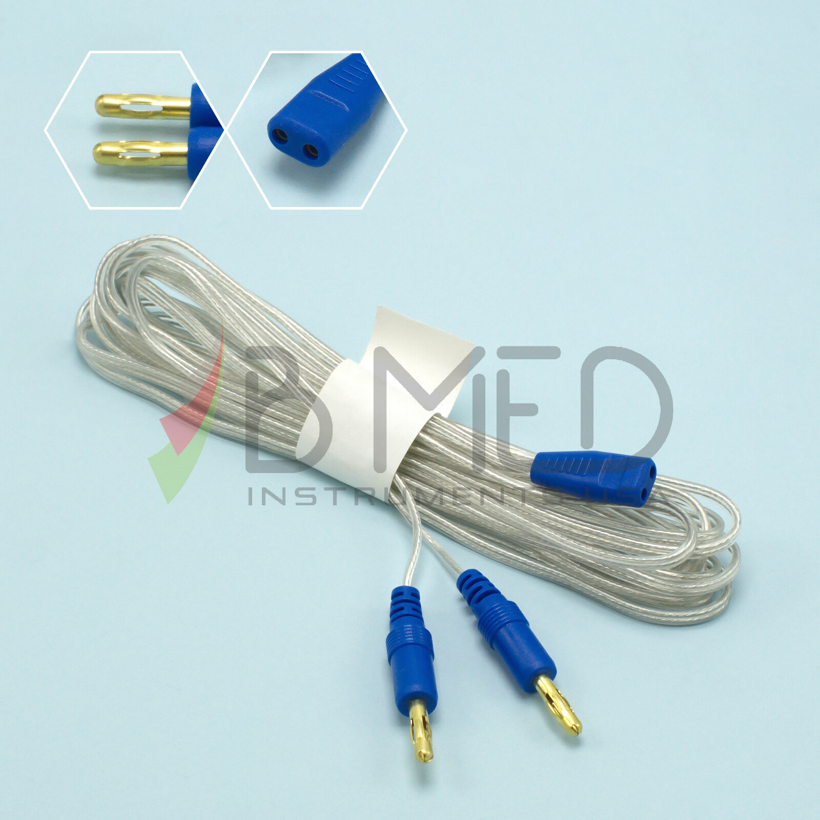 Disposable US Bipolar Forceps Cable For Reusable Electrosurgical Forceps 12 Feet