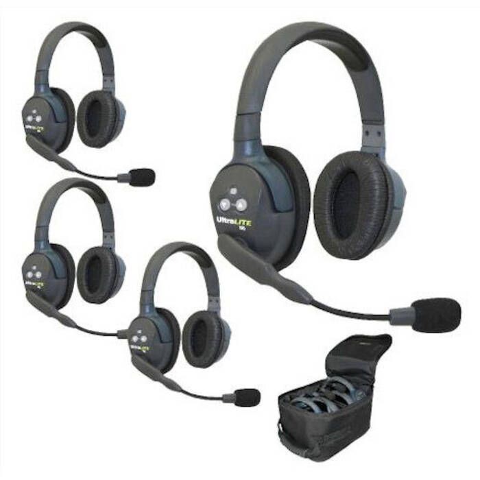 Eartec UltraLITE 4 user, Hands Free Intercom System - Double Ear Headsets