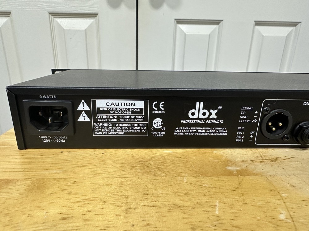 dbx AFS224 Dual Channel Advanced Feedback Suppression Processor