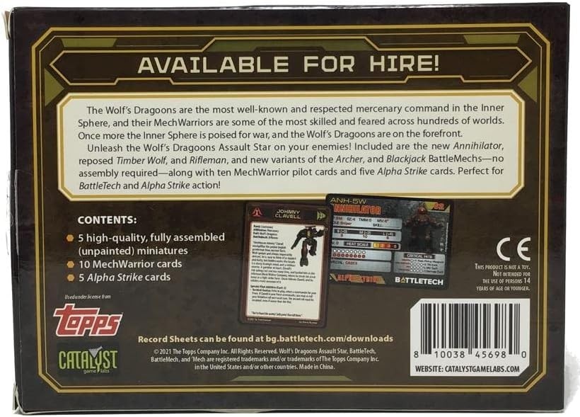 Battletech: Wolf's Dragoons Assault Star