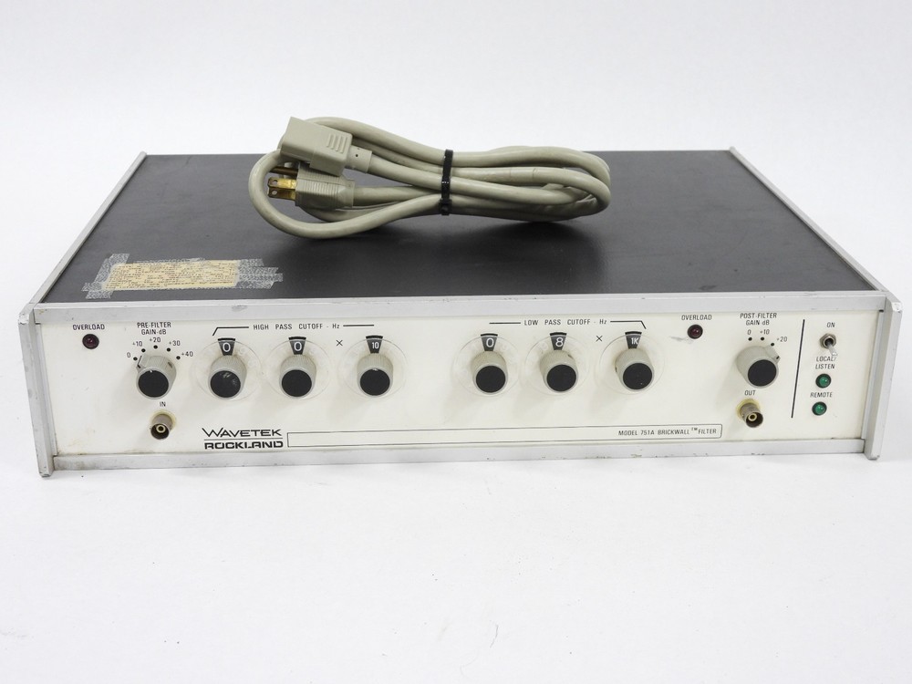 Wavetek Rockland 751A 751-02 Brickwall Audio Filter (tested)