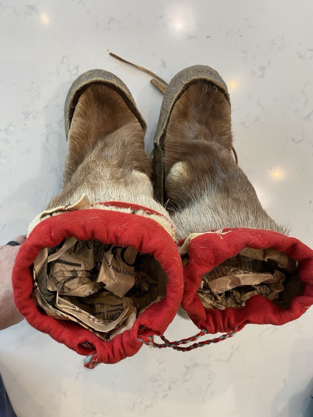 Vintage Inupiat Mukluks Fur Boots