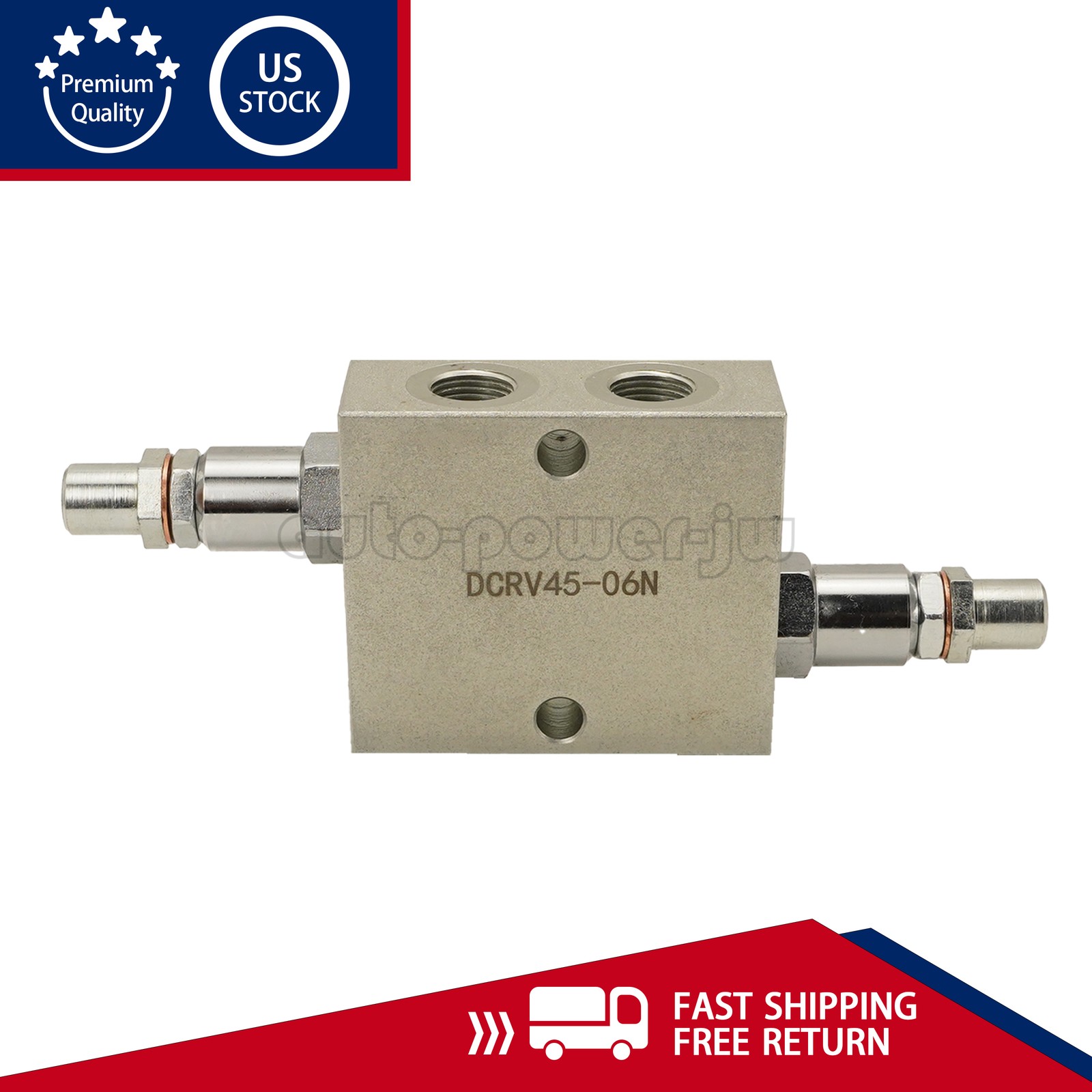 Dual Crossover Hydraulic Relief Cushion Valve 3/8” NPT Ports 12 GPM Max Flow