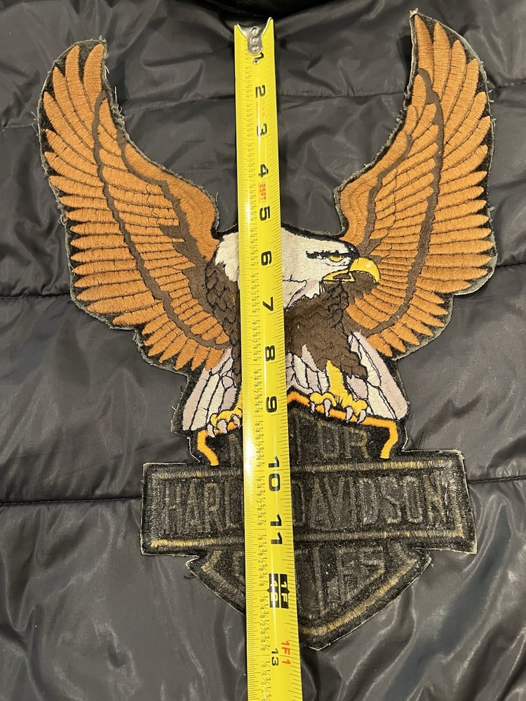 Harley-Davidson Embroidered Eagle Patch – Large Iron On Back Jacket Motorcycle