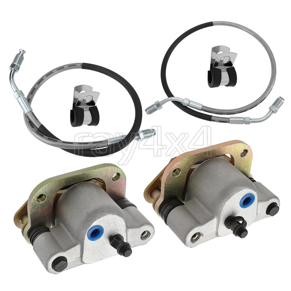 Front Brake Calipers & Hose Lines for Polaris Trail Blazer 250 1991 1992-1998