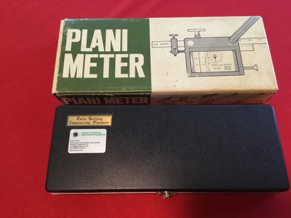 Planimeter Zero setting with optical tracer