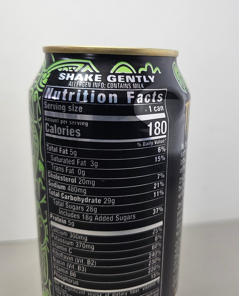 Monster Energy Java Irish Blend Unopened Can SEALED 16.9 oz Retired