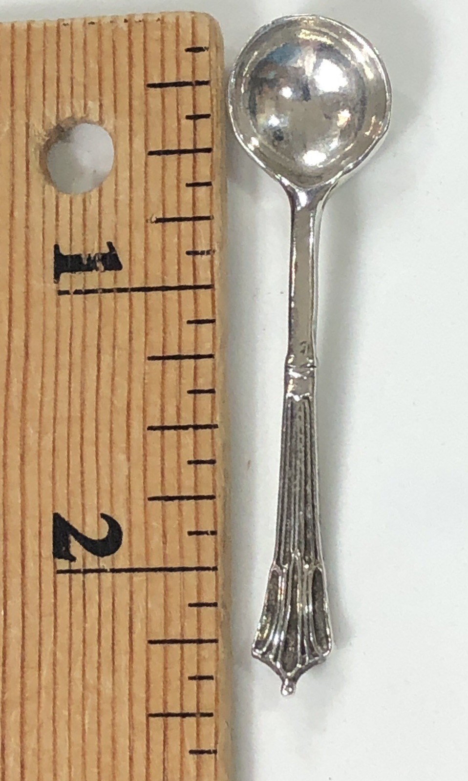 Sterling Silver Salt Spoon Birmingham England 1992 - Vintage
