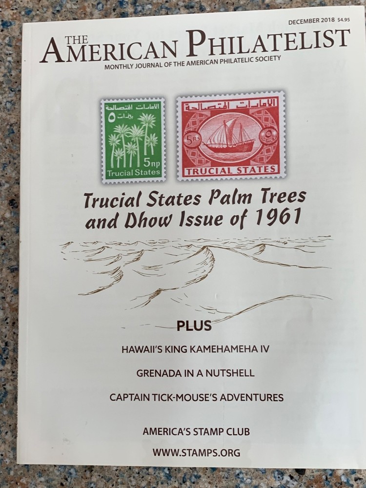 American Philatelist Magazine  2018,  December