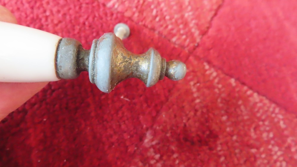 Floral print porcelain Drawer Pull drawer handle