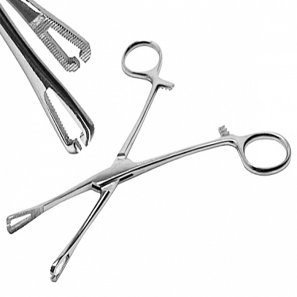 1 Pennington Mini Slotted Forceps Piercing Clamps