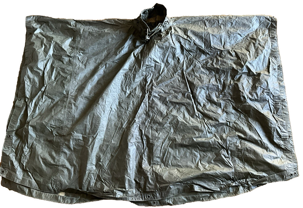 Feb 1945 WWII Type U.S. ARMY INFANTRY MILITARY RAIN PONCHO Label & Dated