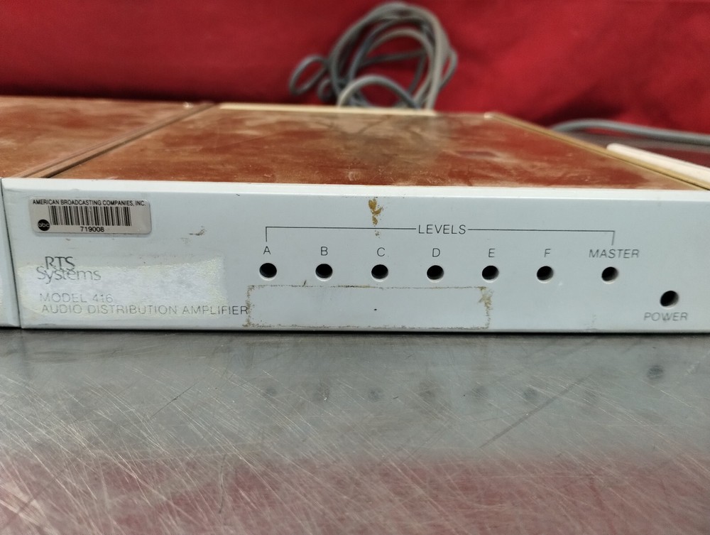 2 RTS Systems Audio Distribution Amplifier Model 416 - Rack Mount - USED