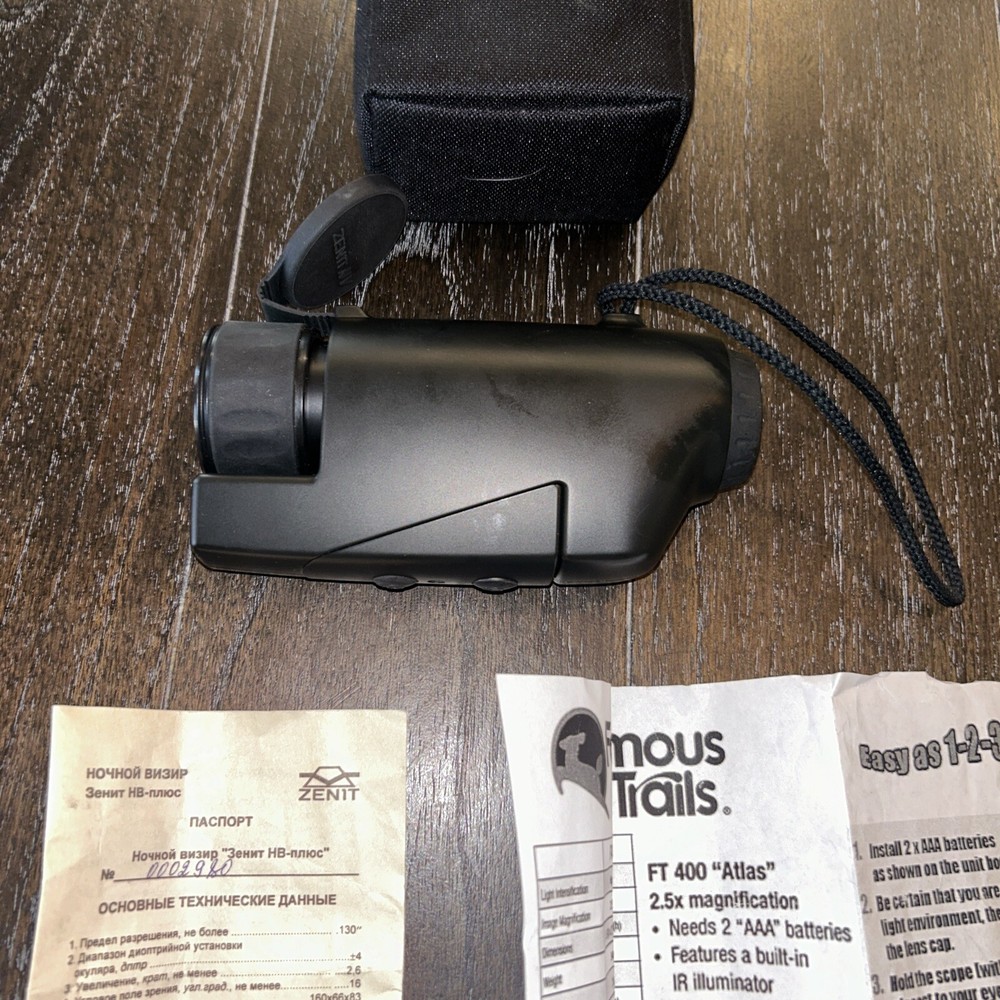 Famous Trails FT 400 Night Vision Monocular W/ Case