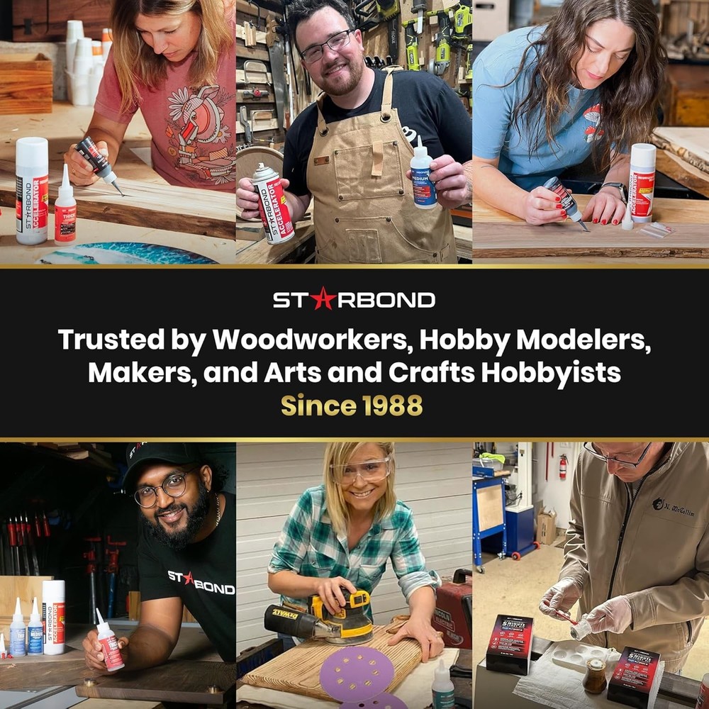 Starbond Super Fast Thin CA Glue – Super Glue Pro Kit with Precision Microtips