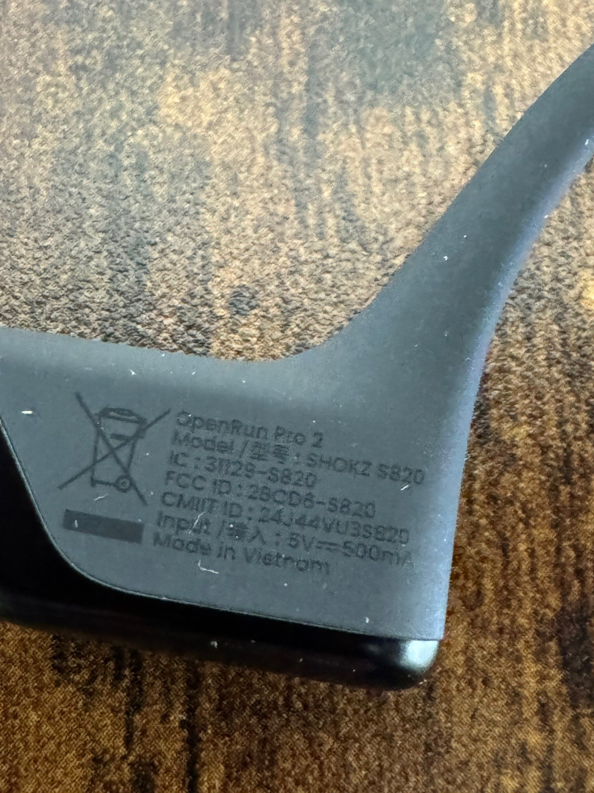 Shokz OpenRun Pro 2 Bone Conduction Open-Ear Sport Headphones Black S820