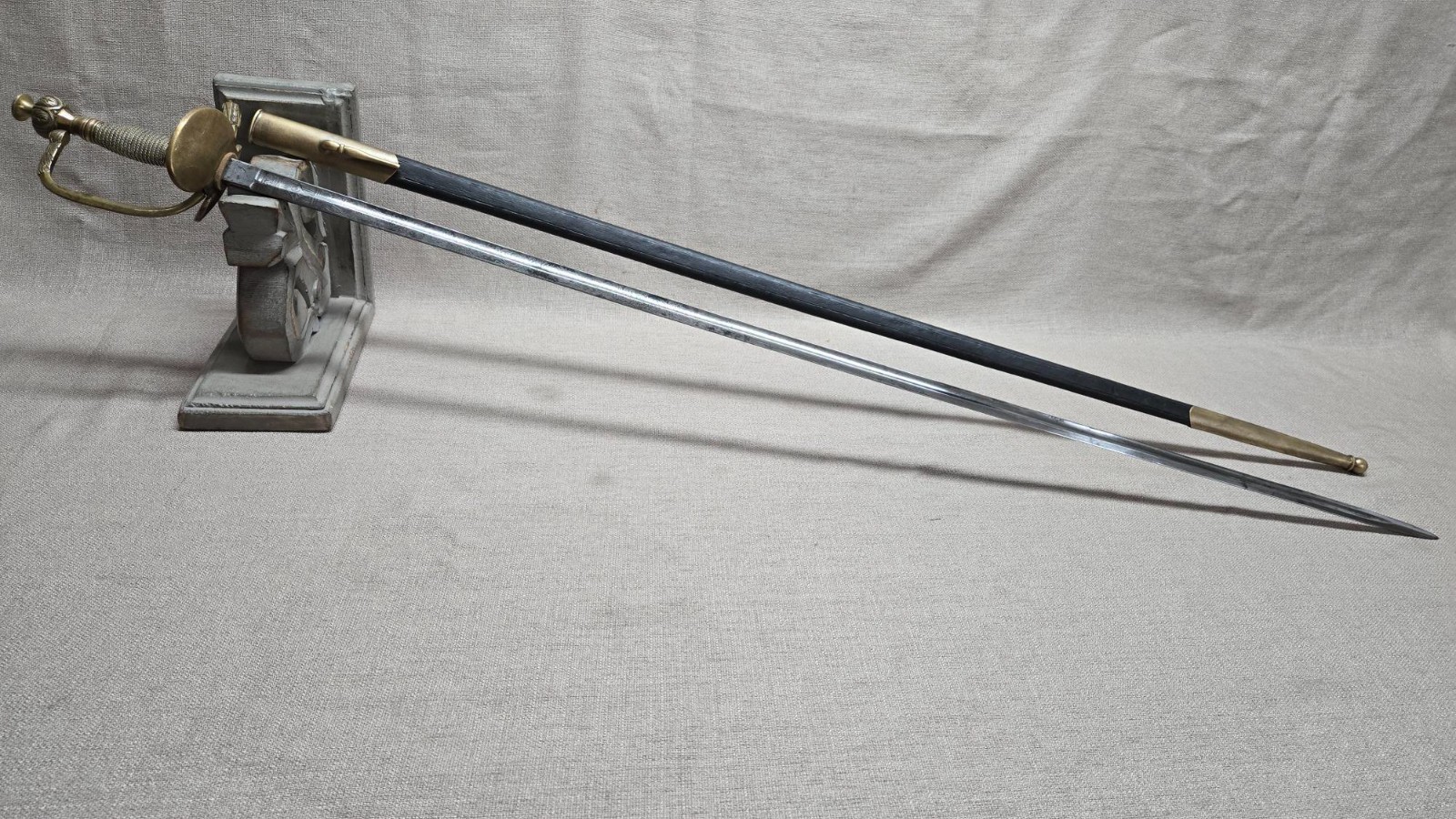 IMPERIAL GERMANY / PRUSSIAN ENGRAVED OFFICER’S COURT SWORD - PRE WW1 - 1800'S