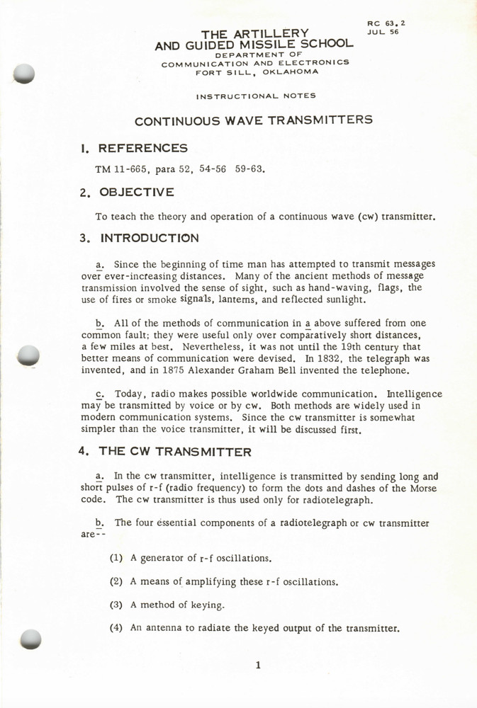 58 Page 1956 TM 11-665 Reference Instructional Notes Missile School on Data CD