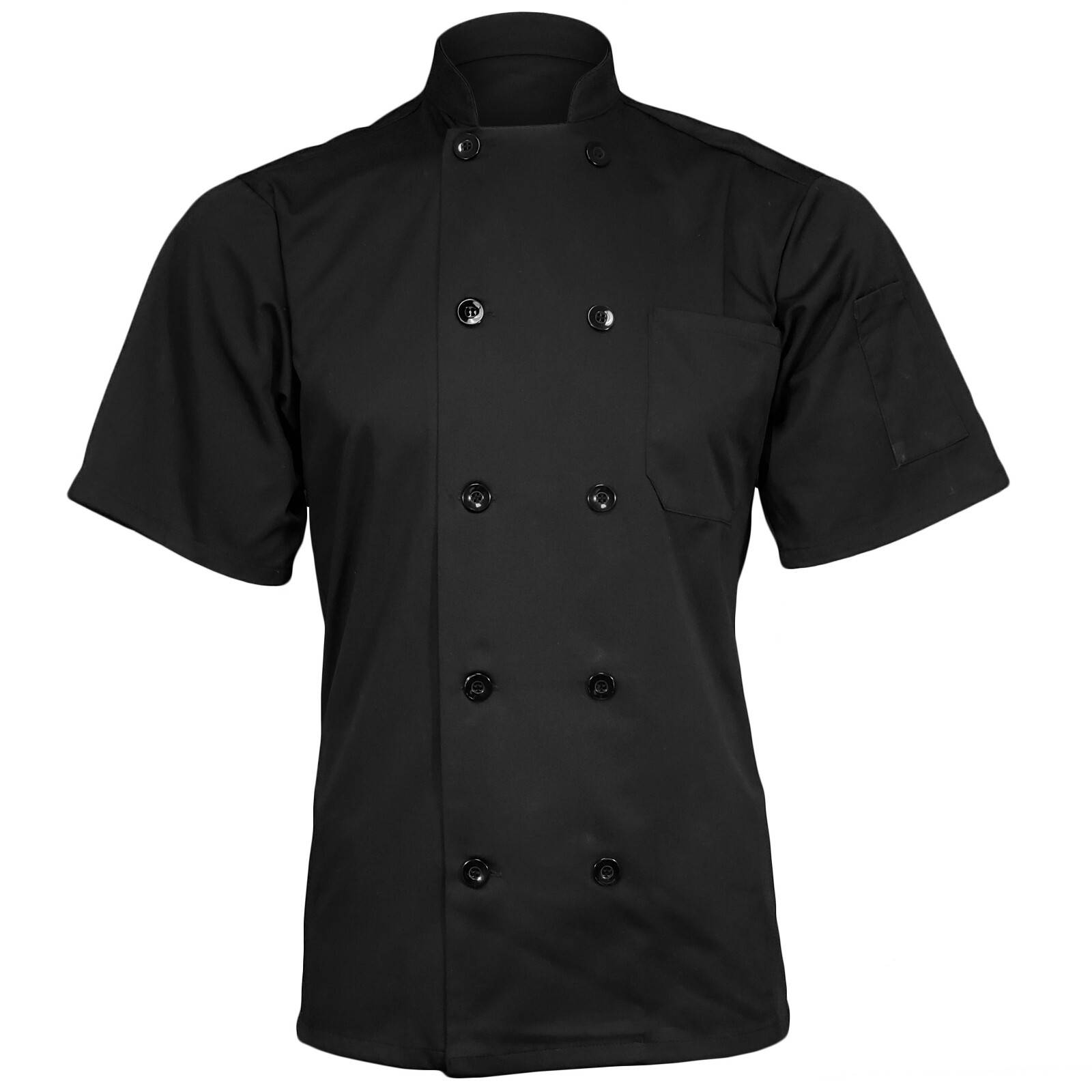 ChefsCloset NIP Short Sleeve Classic 10 Button Chef Coat