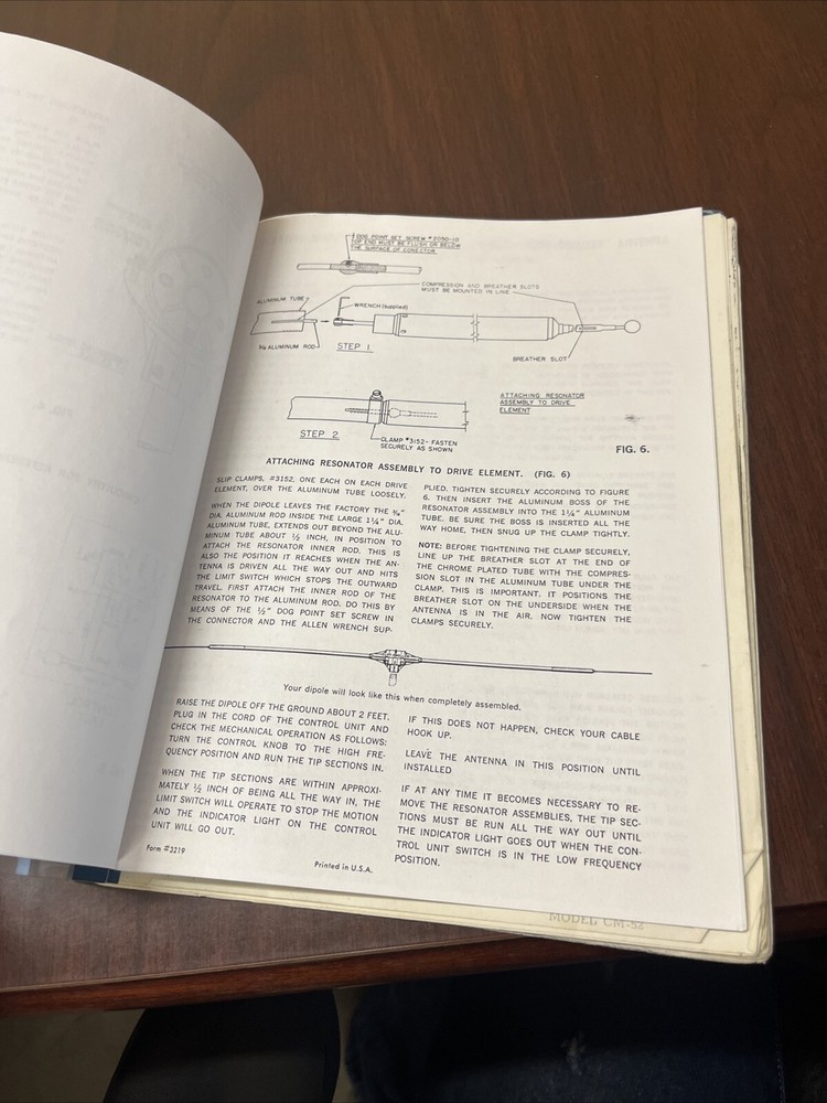 Cliff-dweller Dipole CD-40 Or CD-75 Instructions