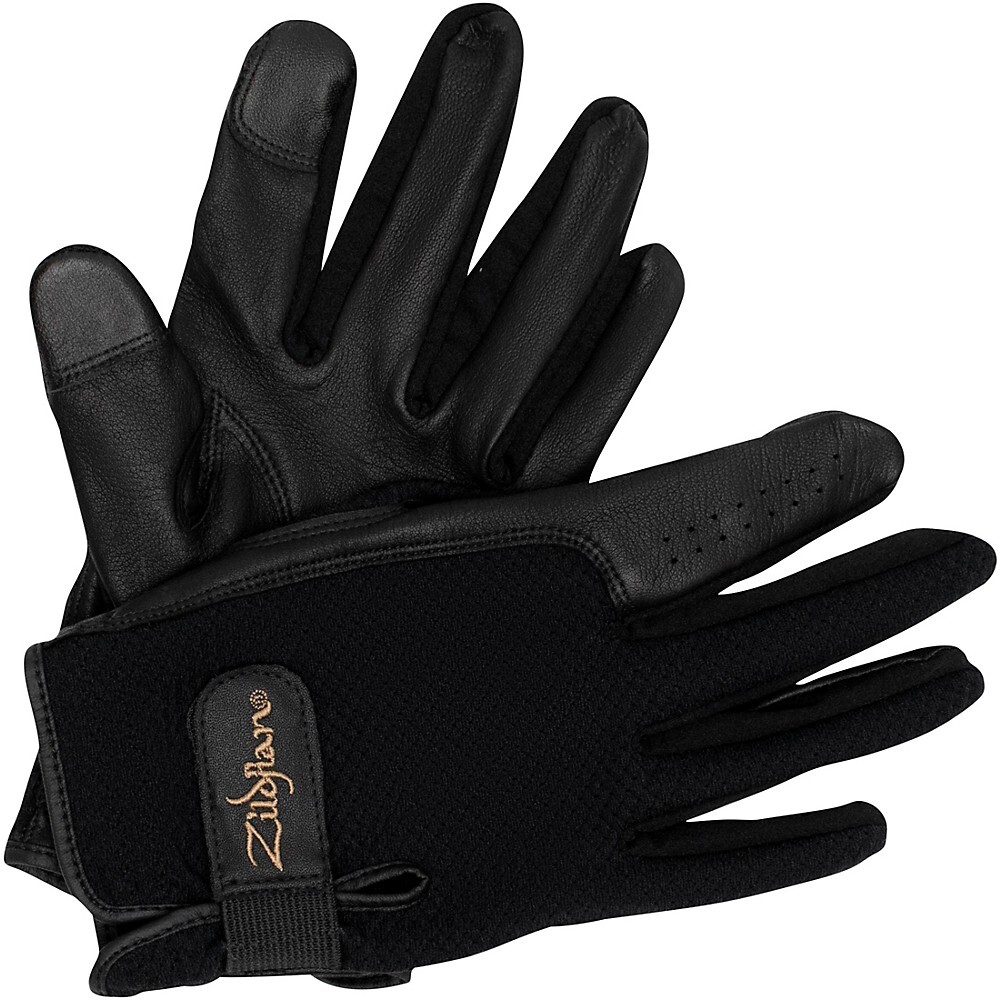 Zildjian Touchscreen Drummers Gloves Medium Black
