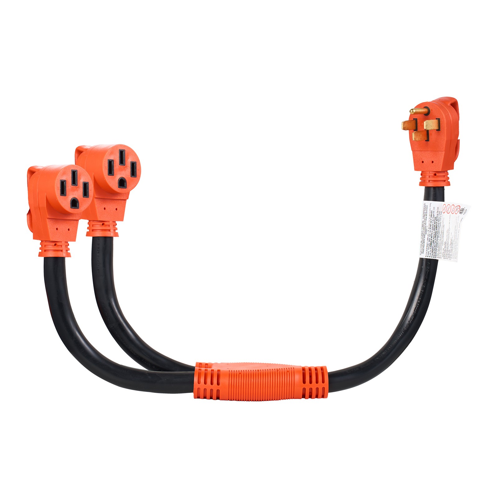 VEVOR Y Splitter Adapter Cord 50 Amp NEMA 14-50 4 Prong 240V Splitter for RV EV