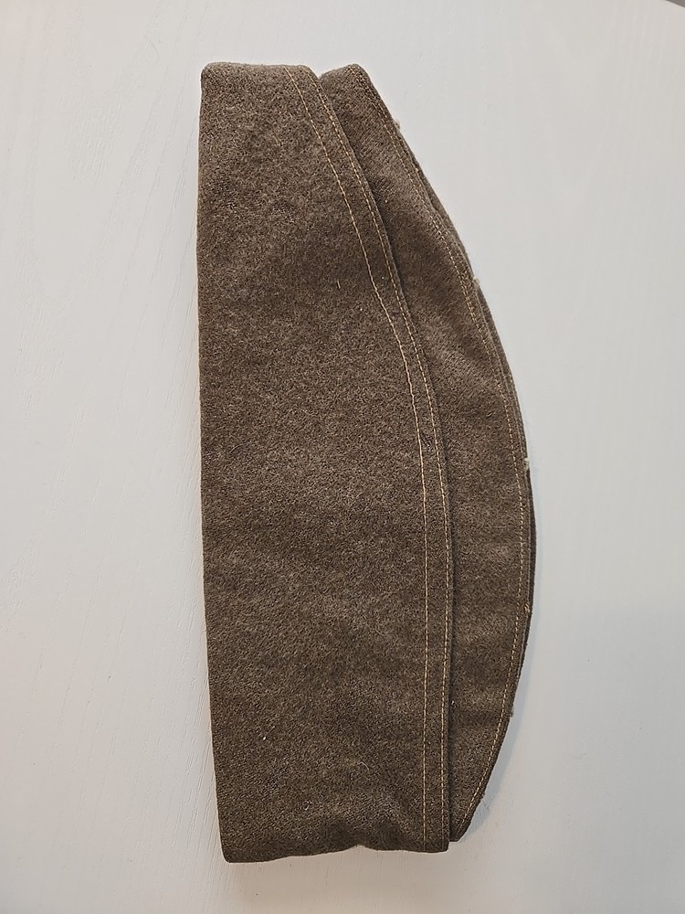 WW1 US Side Cap Hat Wool & Wrappings Military Cup And Patch.