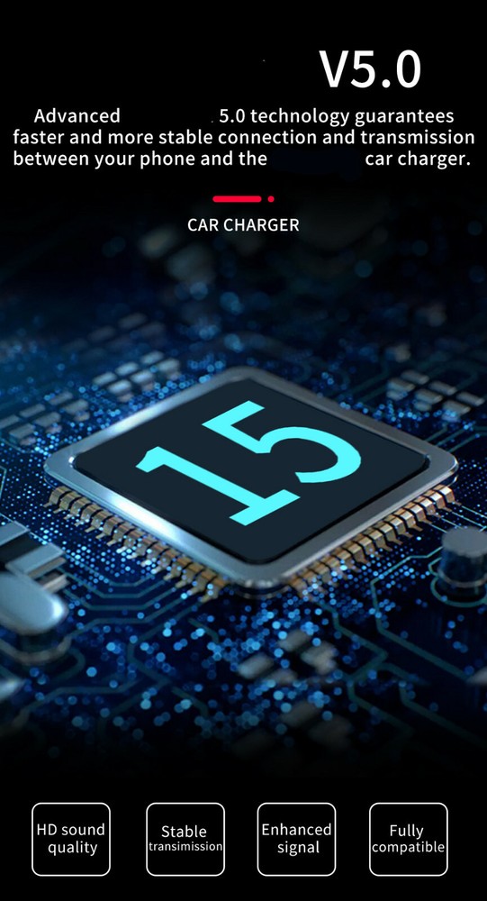 In Car Bluetooth FM Transmitter Radio MP3 Wireless Adapter Car USB Phone Charger