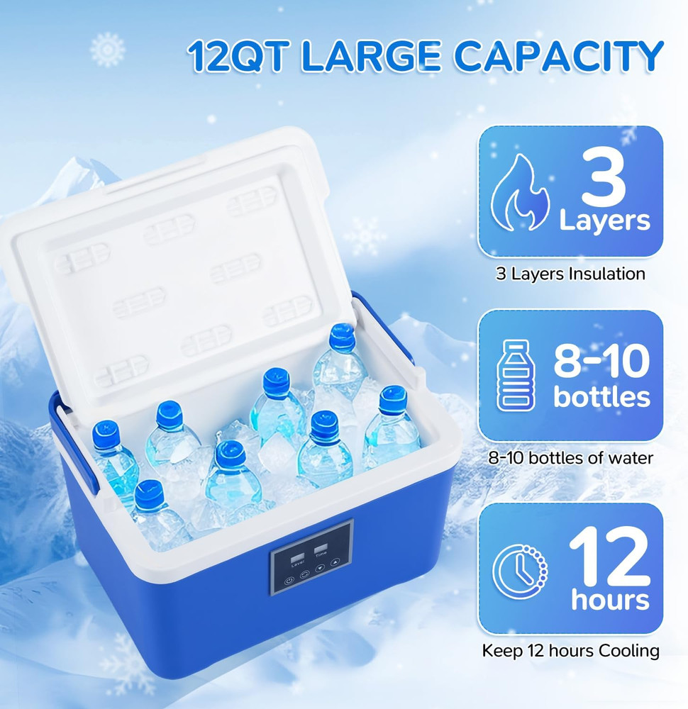 Cold Therapy Machine with Memory Function, Programmable Timer, Wireless Remote &