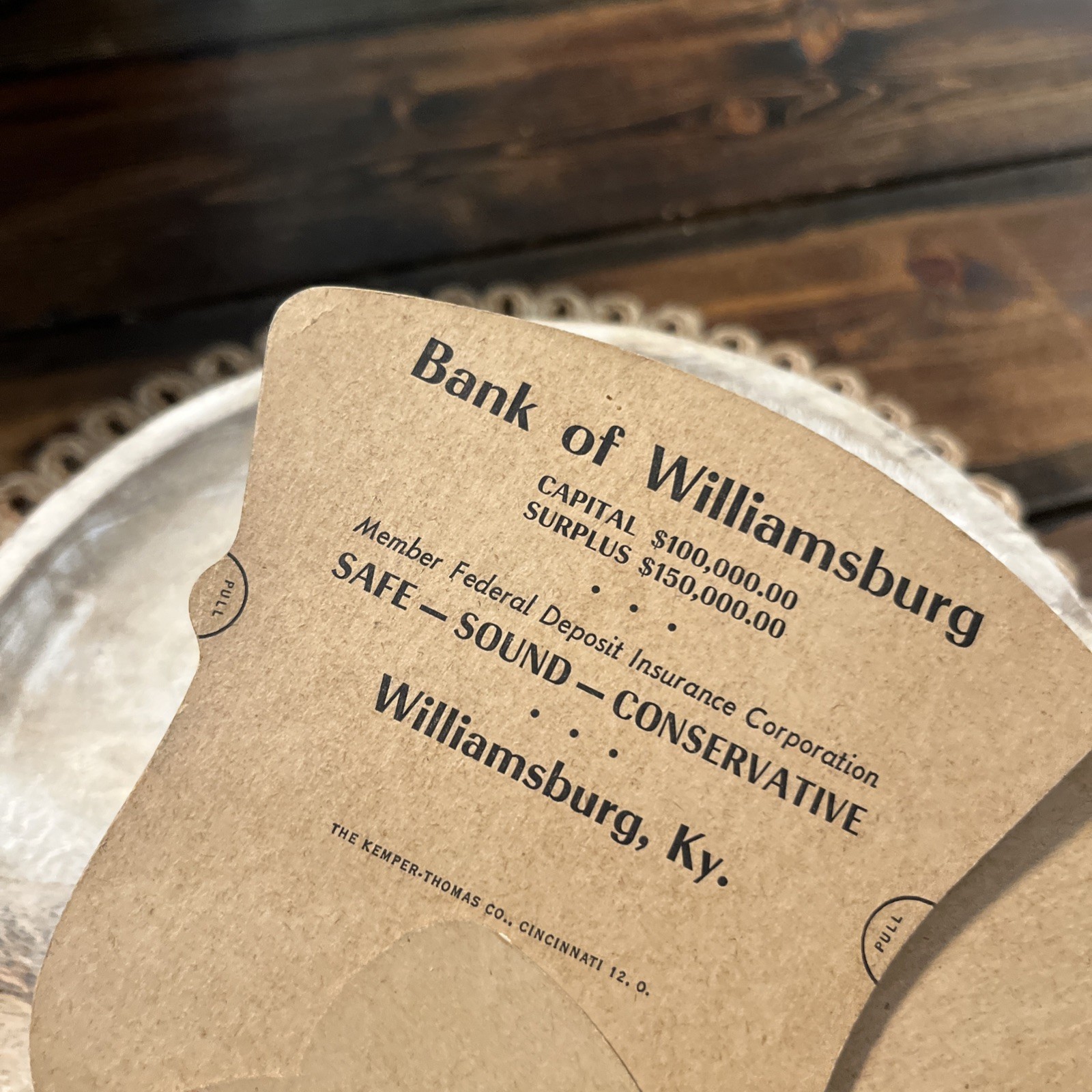 WWII WW2 Patriotic Hand Fan Pledge of Allegiance Advertising Promo Vintage 1940s