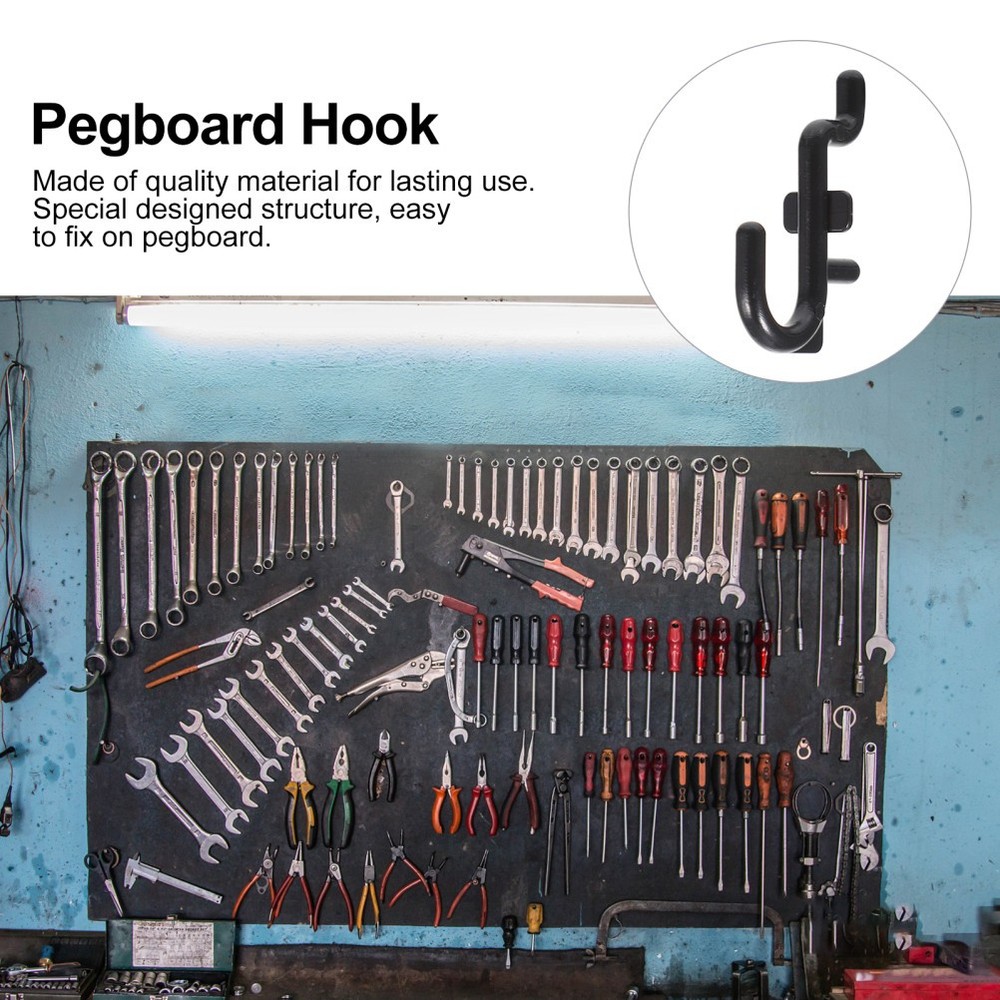 50PCS Peg Board Hook Plastic Display Hook Shelf Hanging Supply