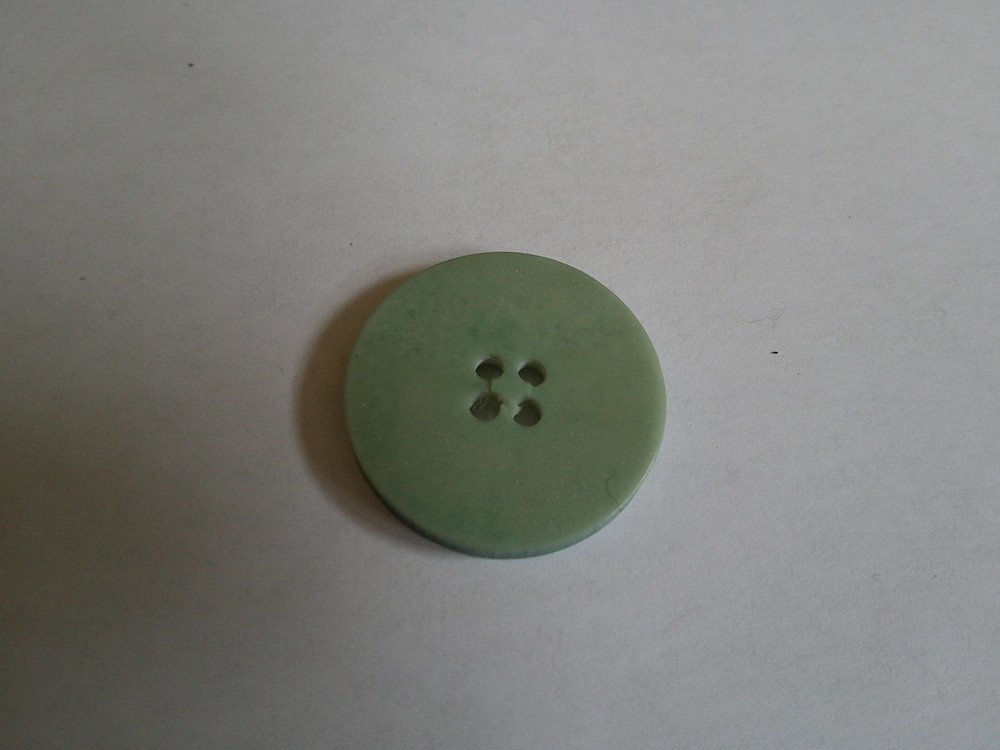 Vintage April Cornell Button Flat 4-hole button Gray? 1" Replacement