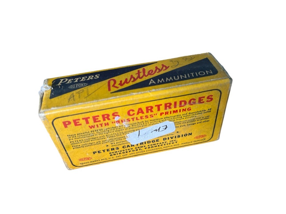 Empty Ammo Box - Vintage Peters Rustless 32 Automatic
