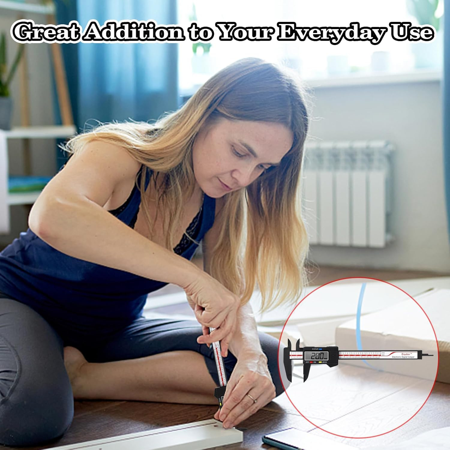 Digital Caliper, Upgraded Calipers 6 Inch, Measuring Tool, Electronic Ruler, wi