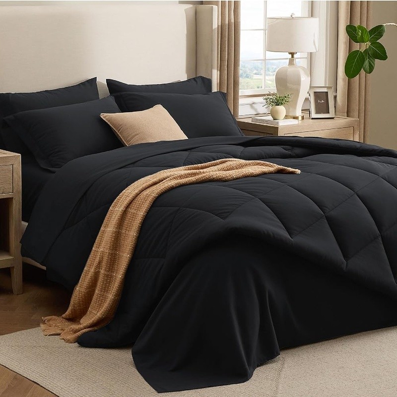 Luxury Queen Comforter Set Microfiber Soft All-In-One Bedding Essentials Gift US