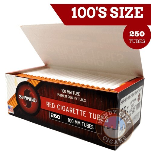 Shargio Red 100s Cigarette 250ct Tubes - 4 Boxes