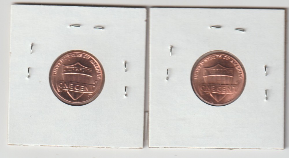 2025 P&D Lincoln Shield Cent 2 coins Set UNC