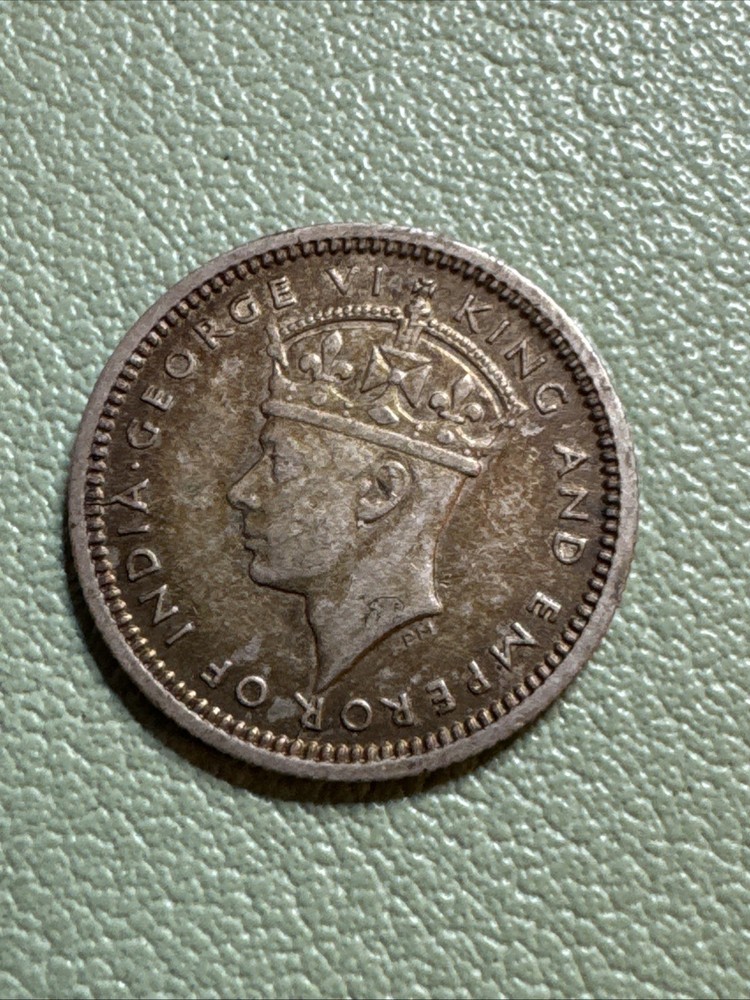 1945 Malaya 5 Cents - Silver Coin -