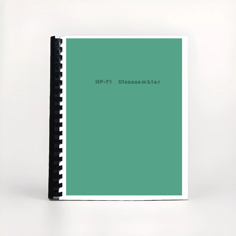 Hewlett Packard HP 71B Disassembler