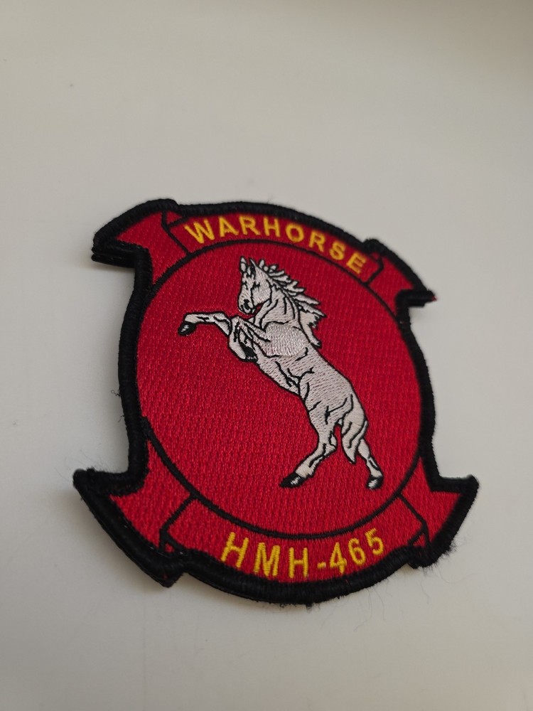 USMC HMH-465 WARHORSE Hook & Loop Patch